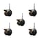 Service Caster 2'' Antique Metal Hood Twin Caster Locking Nylon Wheels Grip Neck Stem, 5PK SCC-GN02S50D-NYS-WA-B-5 - alternate 1